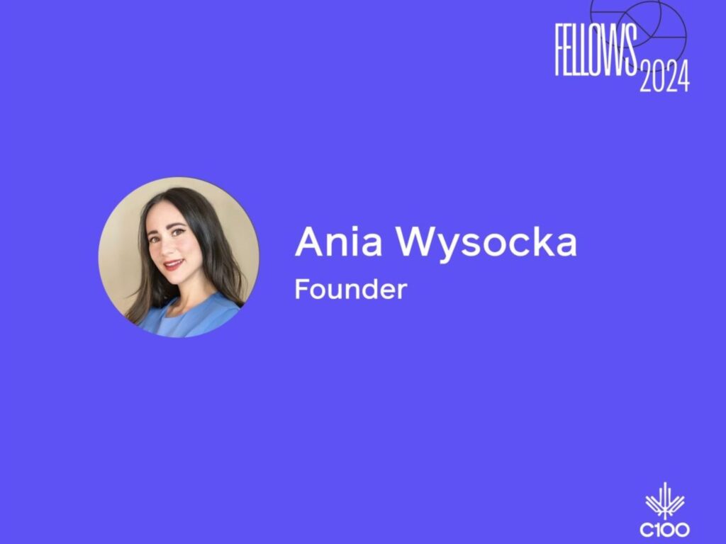 Ania Wtsocka, accepted into C100 Fellows program